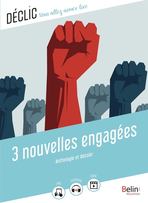 ebook cover of 3 nouvelles engagées : Anthologie et dossier, by Dino Buzzati, Eugène Ionesco, Boris Vian