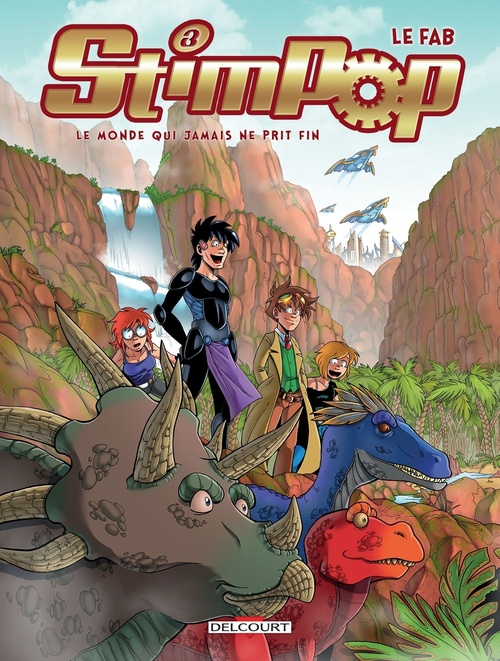 Couverture ebook de Stimpop T03 - Le monde qui jamais ne prit fin, de Le fab
