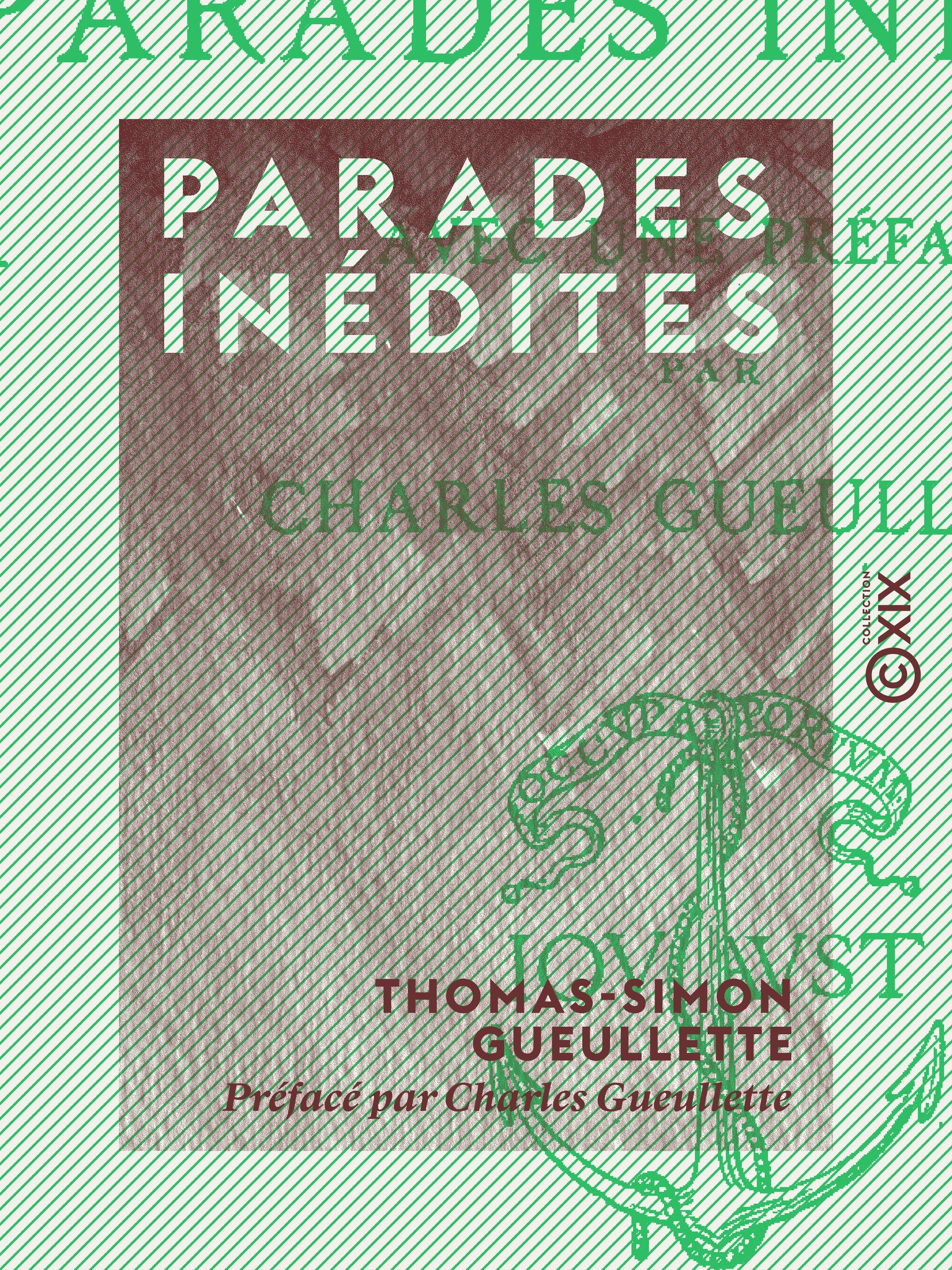 Couverture ebook de Parades inédites, de Charles Gueullette, Thomas-Simon Gueullette