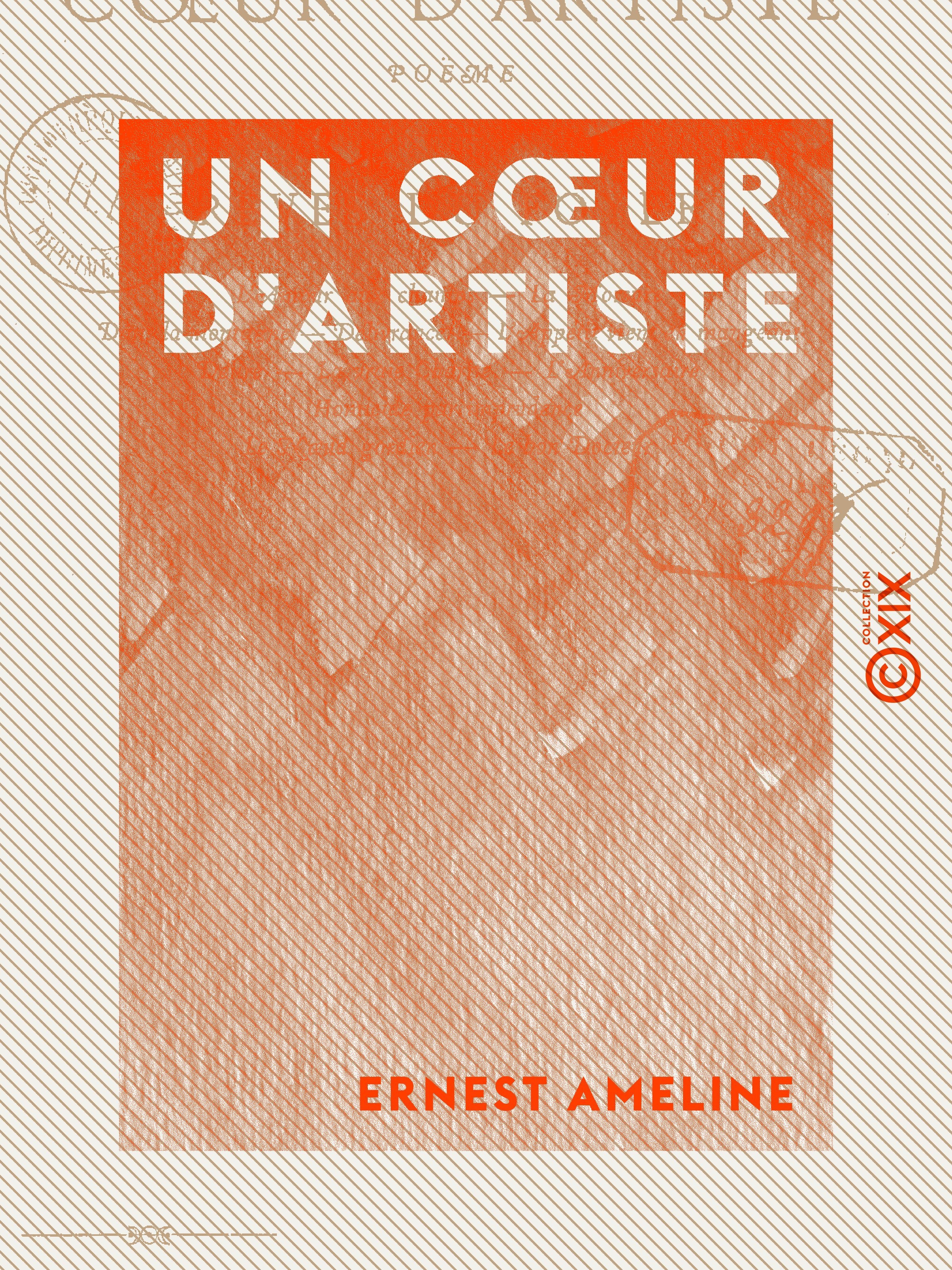 ebook cover of Un coeur d'artiste - Poème, by Ernest Ameline