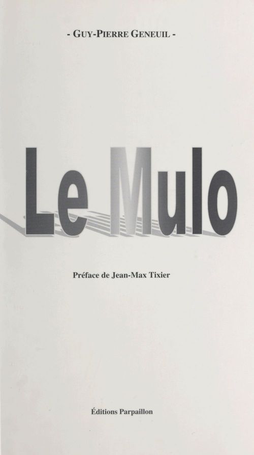 ebook cover of Le Mulo, by Barbieaux Jacques