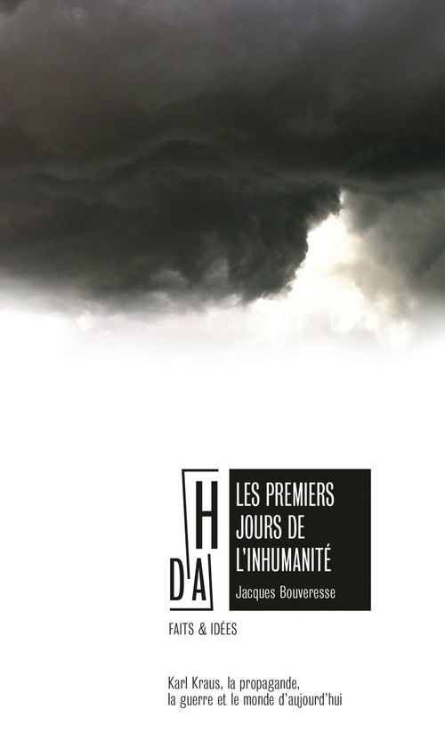 ebook cover of Les premiers jours de l´inhumanité, by Jacques Bouveresse