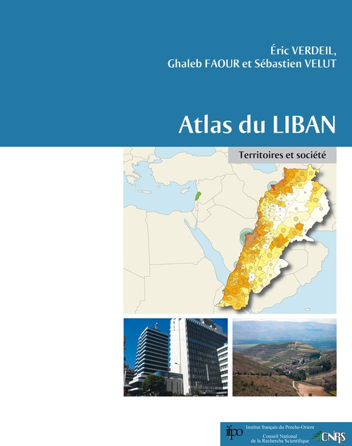 Couverture ebook de Atlas du Liban, de Verdeil/Faour/Velut