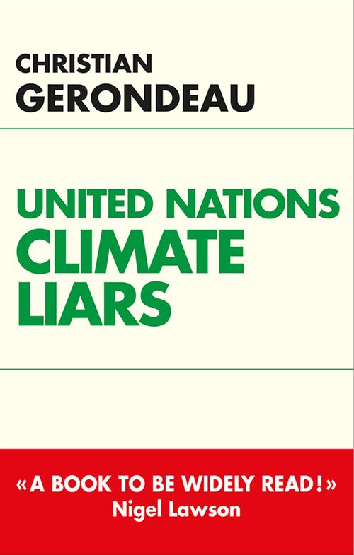 Couverture ebook de United nations climate liars, de Christian Gerondeau