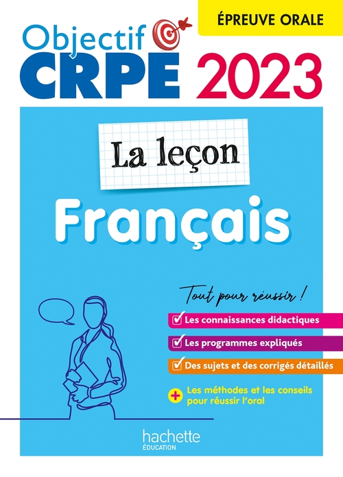 ebook cover of Objectif CRPE 2023 - Français - La leçon - épreuve orale d'admission, by Kathy Similowski, Laurence Breton, Jannick Caillabet, Stéphanie Genre, Rodolphe Viardet