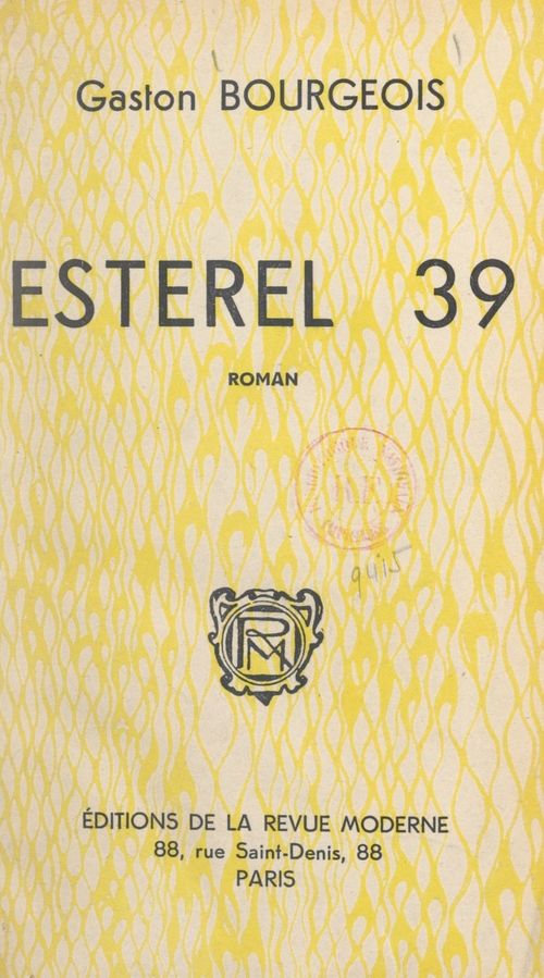 Couverture ebook de Esterel 39, de Gaston Bourgeois