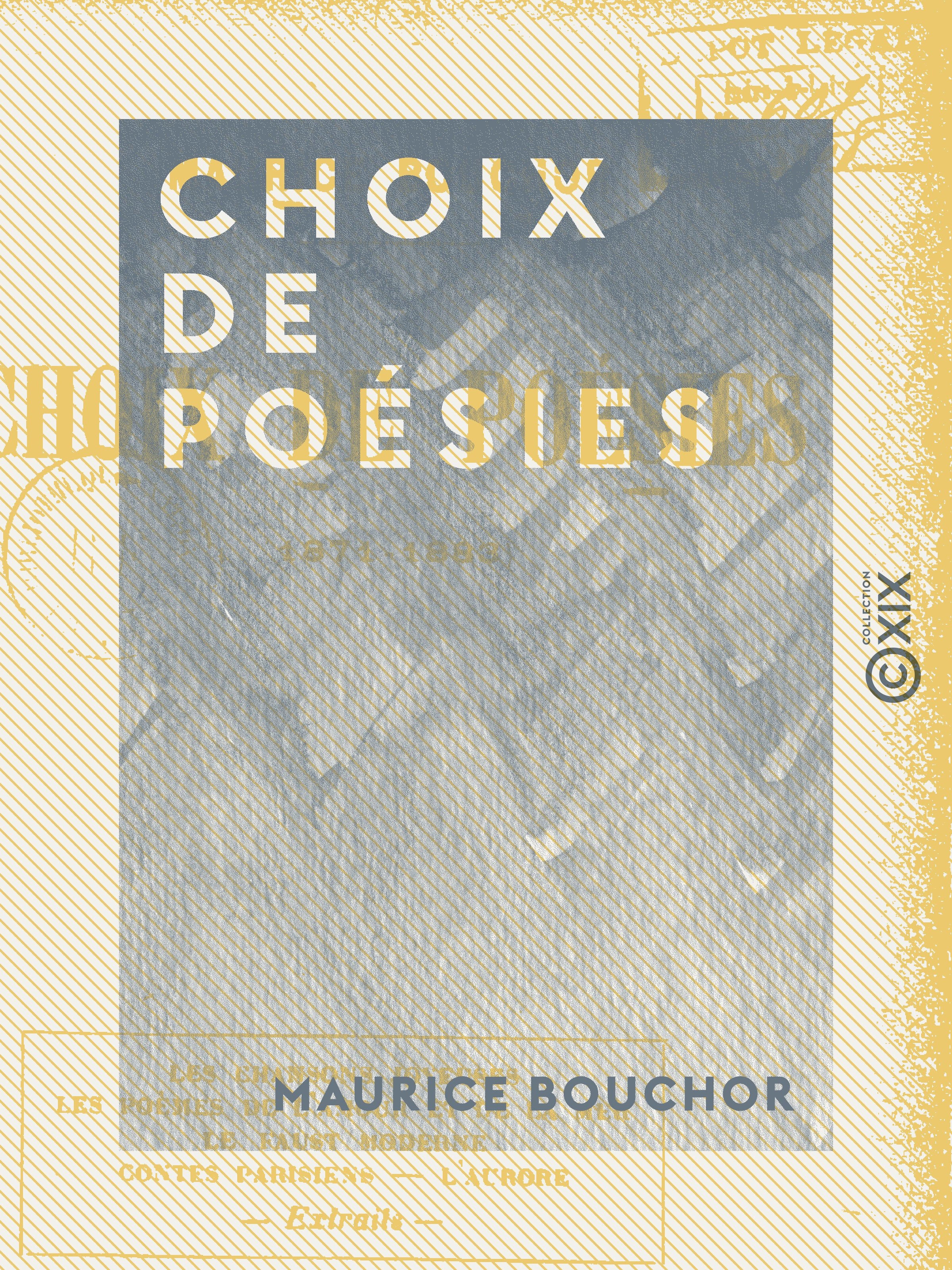 Couverture ebook de Choix de poésies, de Maurice Bouchor