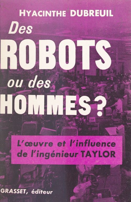 ebook cover of Des robots ou des hommes ?, by Hyacinthe Dubreuil