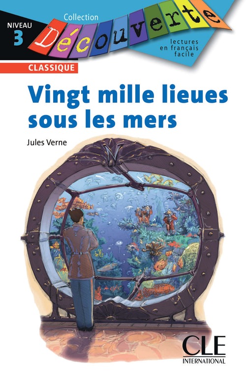 Couverture ebook de 20 000 lieues sous les mers, de Brigitte Faucard-Martinez, Jules Verne