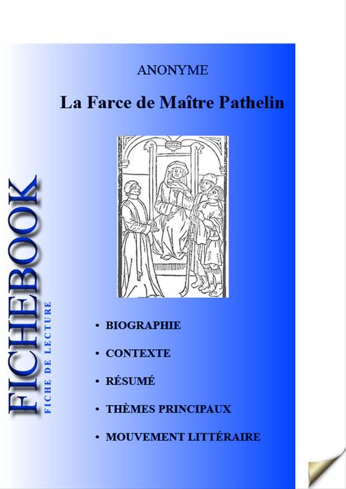 ebook cover of Fiche de lecture La Farce de Maître Pathelin, by Anonyme