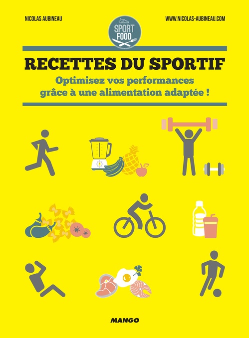 Couverture ebook de Recettes du sportif, de Nicolas Aubineau