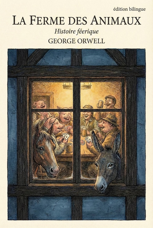 ebook cover of La Ferme des Animaux, by George Orwell