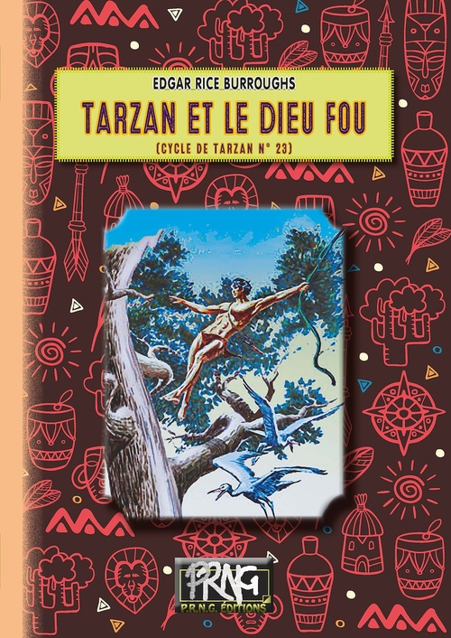ebook cover of Tarzan et le Dieu fou (cycle de Tarzan n° 23), by Edgar Rice Burroughs