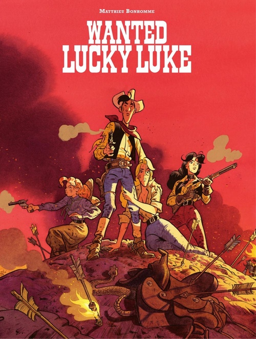 Couverture ebook de Wanted: Lucky Luke!, de Matthieu Bonhomme