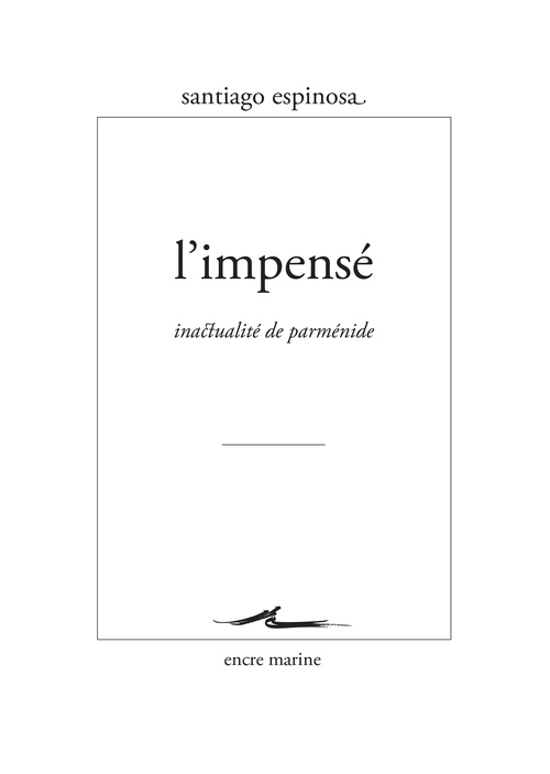 ebook cover of L´Impensé, by Santiago Espinosa