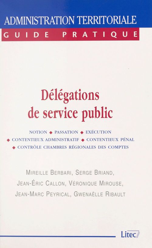 ebook cover of Délégations de service public, by Ribault Gwenaelle