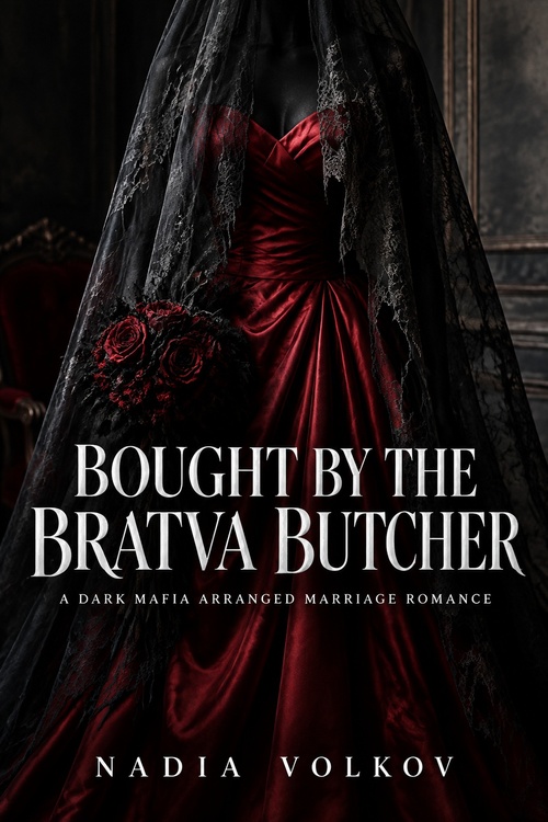 Couverture ebook de Bought by the Bratva Butcher, de Nadia Volkov