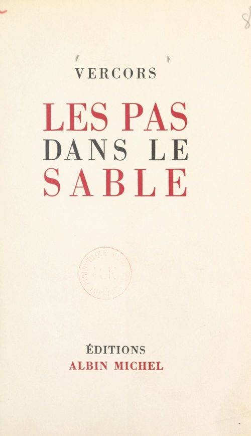ebook cover of Les pas dans le sable, by Vercors