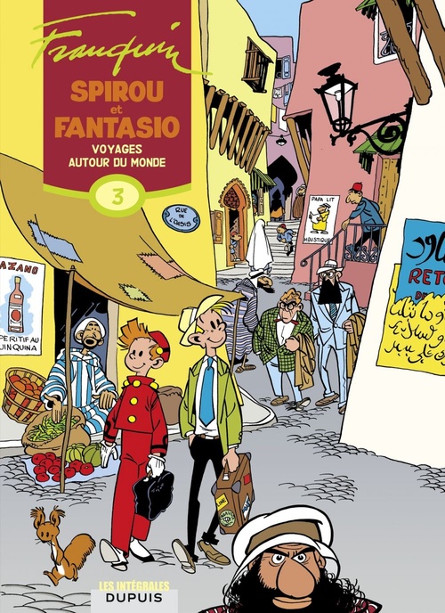 Couverture ebook de Spirou et Fantasio - L'intégrale - Tome 3 - Voyages autour du monde, de André Franquin