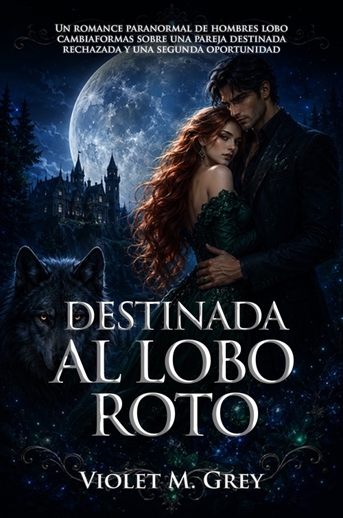 ebook cover of Destinada al Lobo Roto, by Violet M. Grey
