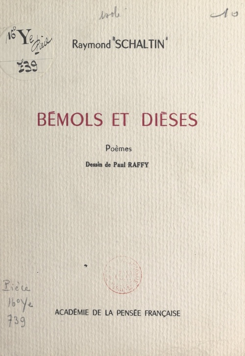 Couverture ebook de Bémols et dièses, de Raymond Schaltin