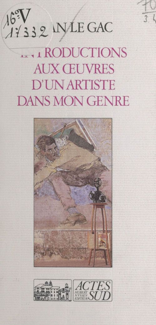 ebook cover of Introductions aux oeuvres d'un artiste dans mon genre, by Jean Le gac