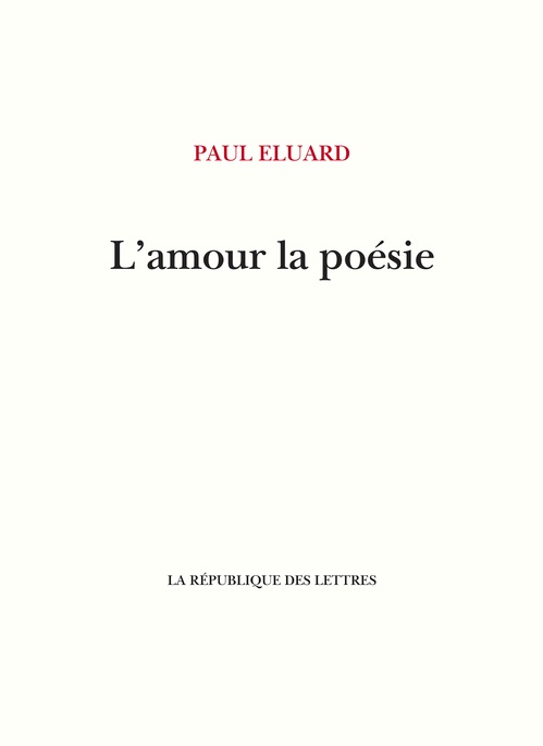 ebook cover of L'amour la poésie, by Paul Eluard