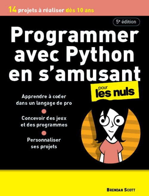 Couverture ebook de Programmer avec Python en s'amusant - 5e édition, de Brendan Scott