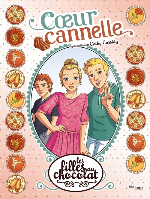 ebook cover of Les filles au chocolat - Tome 12 - Coeur Cannelle, by Cathy Cassidy, Véronqiue Grisseaux