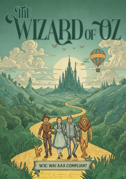 ebook cover of Oz, by L. Frank Baum