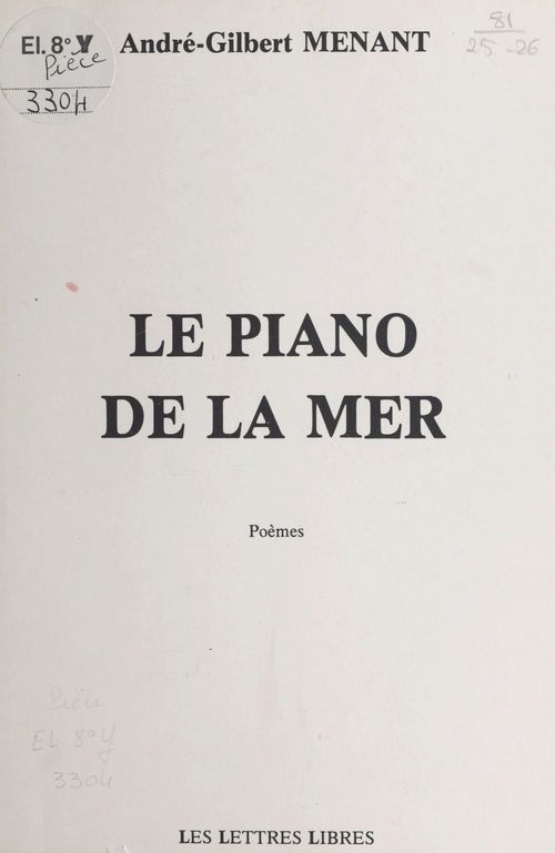 ebook cover of Le piano de la mer, by Andre Gilbert Menant