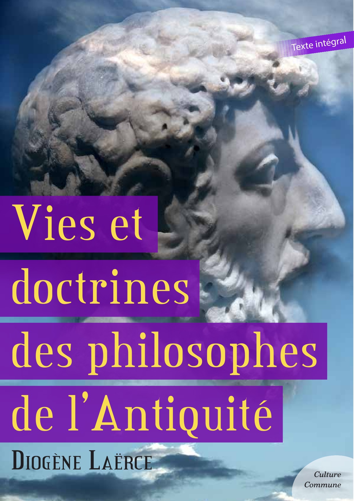 Couverture ebook de Vies et doctrines des philosophes de l'Antiquité, de Diogène laërce