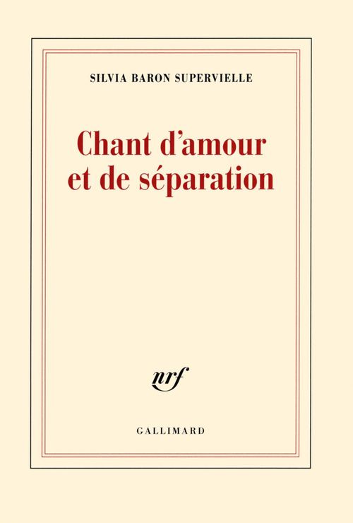 Couverture ebook de Chant d'amour et de séparation, de Silvia Baron Supervielle