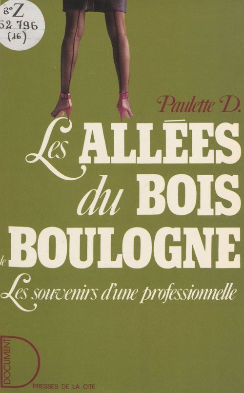 Couverture ebook de Les Allées du bois de Boulogne, de Paulette/D