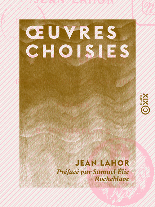 ebook cover of OEuvres choisies - Précédées d'une biographie, by Jean Lahor
