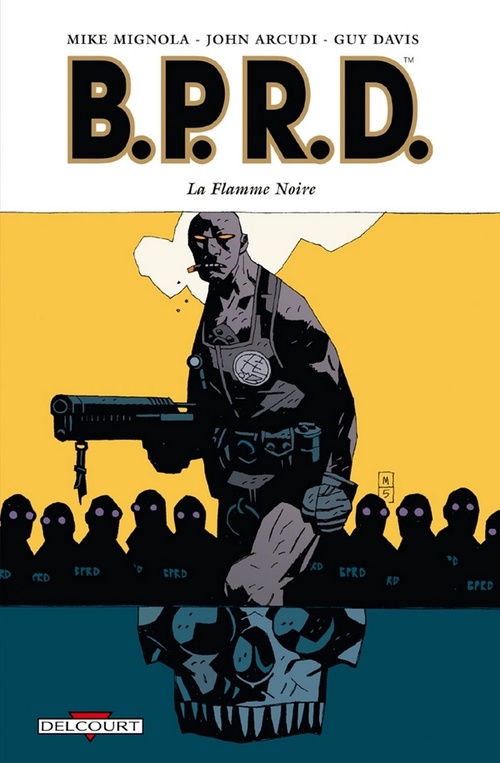 ebook cover of BPRD T05 - La Flamme noire, by John Arcudi, Guy Davis, Mike Mignola
