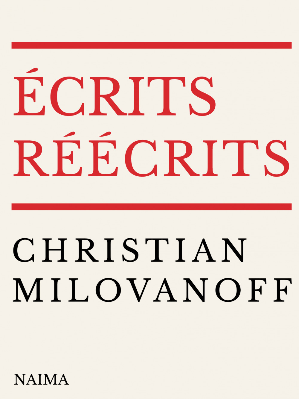 Couverture ebook de Écrits-Réécrits, de Christian Milovanoff