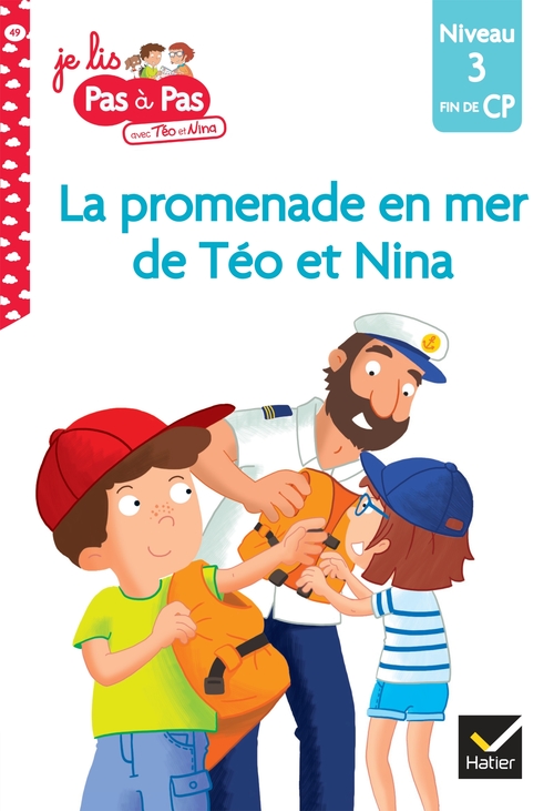 ebook cover of Téo et Nina fin de CP niveau 3 - La promenade en mer de Téo et Nina, by Isabelle Chavigny, Marie-Hélène Van Tilbeurgh