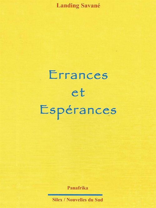 Couverture ebook de Errances et espérances, de Landing Savane