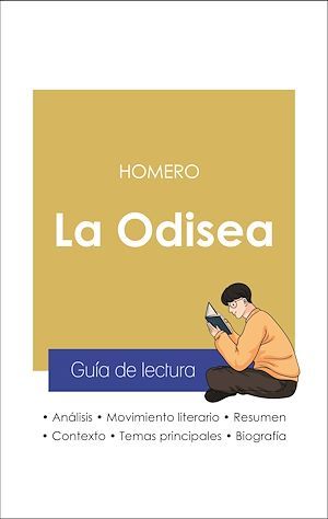 Couverture ebook de Guía de lectura La Odisea (análisis literario de referencia y resumen completo), de Homero