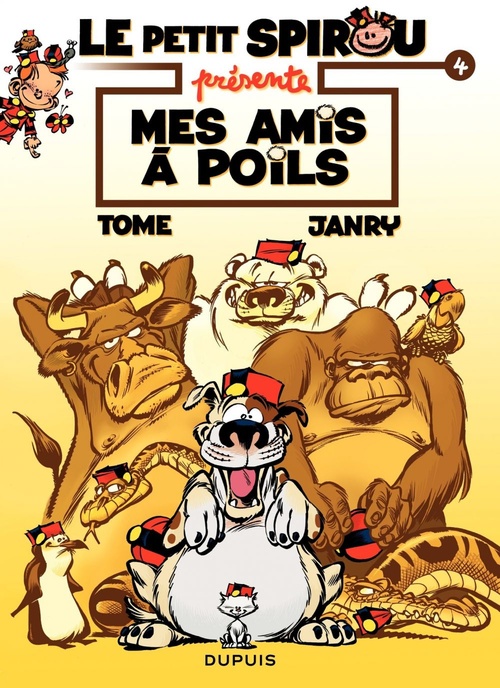 Couverture ebook de Le Petit Spirou présente... - Tome 4 - Mes amis à poil, de Janry, Tome
