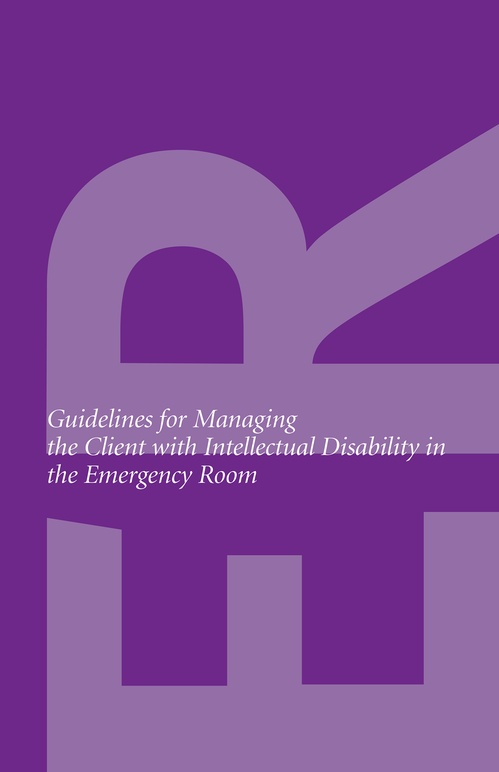 Couverture ebook de Guidelines for Managing Patients with Development Disability in the Emergency Room, de Intellectual Disabilities Curriculum Planning Committee