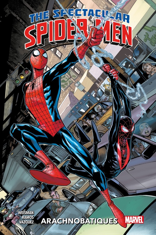 ebook cover of Spectacular Spider-Men (2024) T01, by Greg Weisman