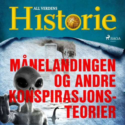 Couverture audiobook de Månelandingen og andre konspirasjonsteorier, de All Verdens Historie