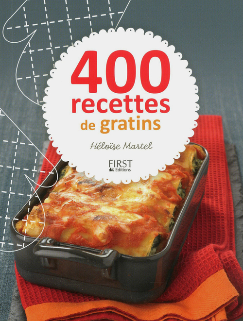 Couverture ebook de 400 recettes de gratins, de Héloïse Martel