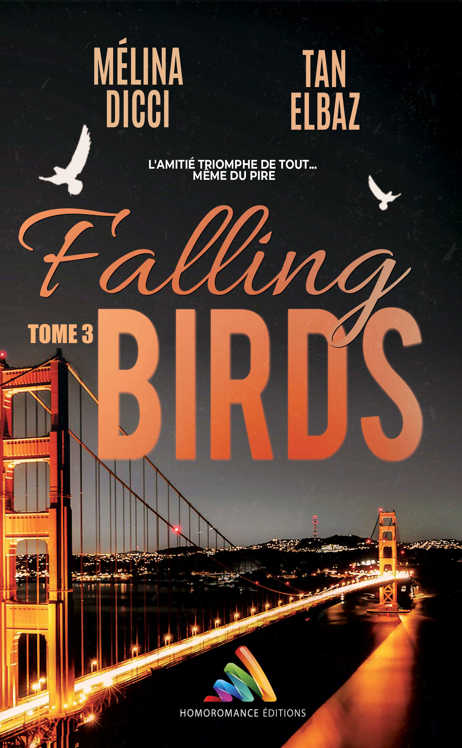 ebook cover of Falling Birds - Tome 3 | Roman lesbien, livre lesbien, by Melina Dicci, Tan Elbaz