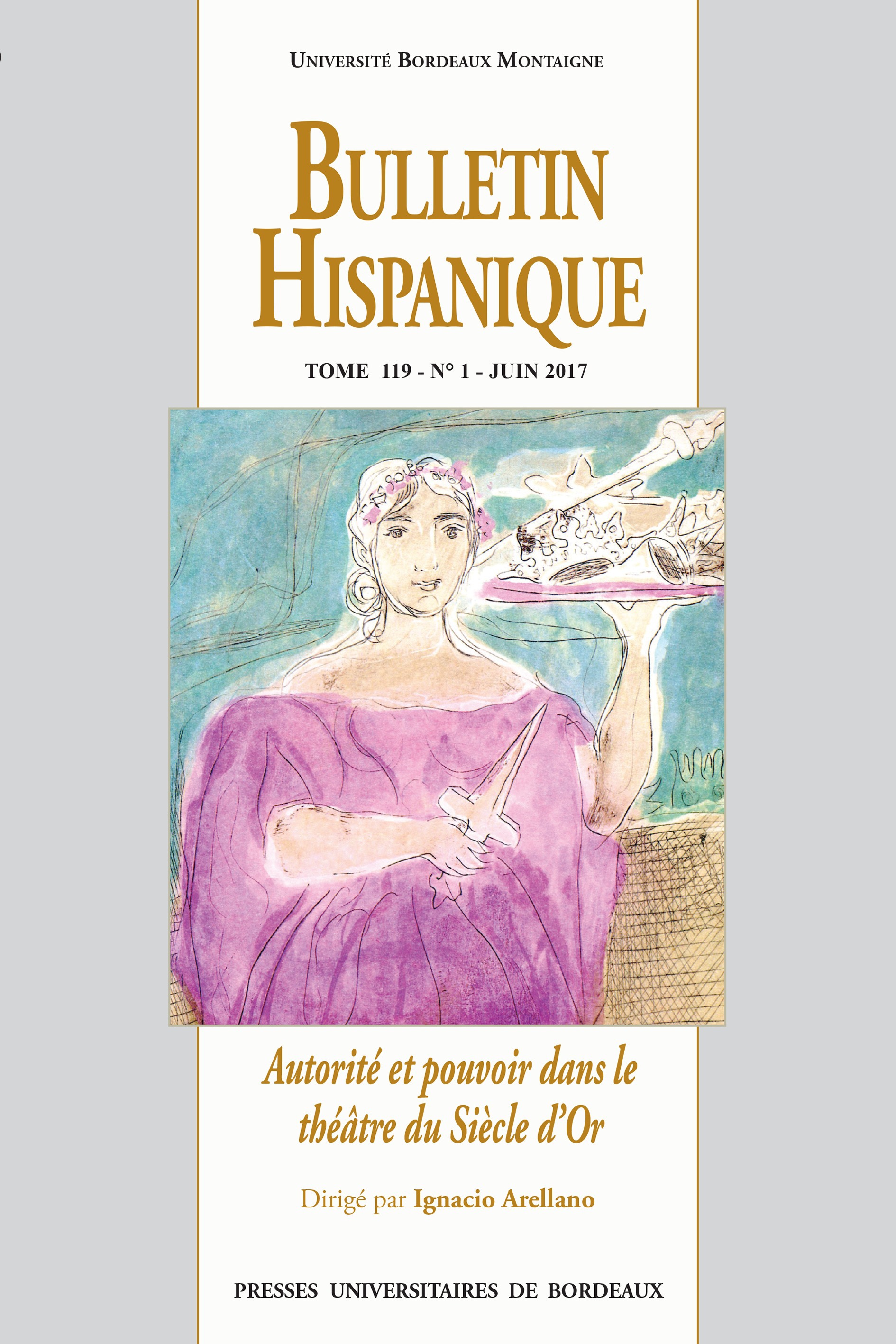 Couverture ebook de Bulletin Hispanique - Tome 119 - N°1 juin 2017, de Collectif