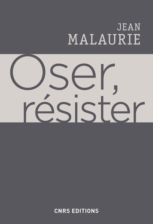 ebook cover of Oser, résister, by Jean Malaurie