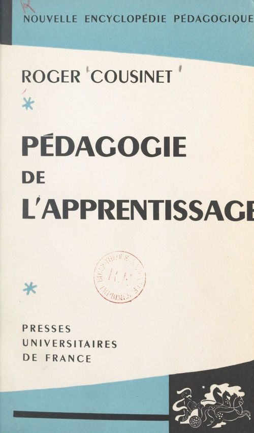 ebook cover of Pédagogie de l'apprentissage, by Roger Cousinet