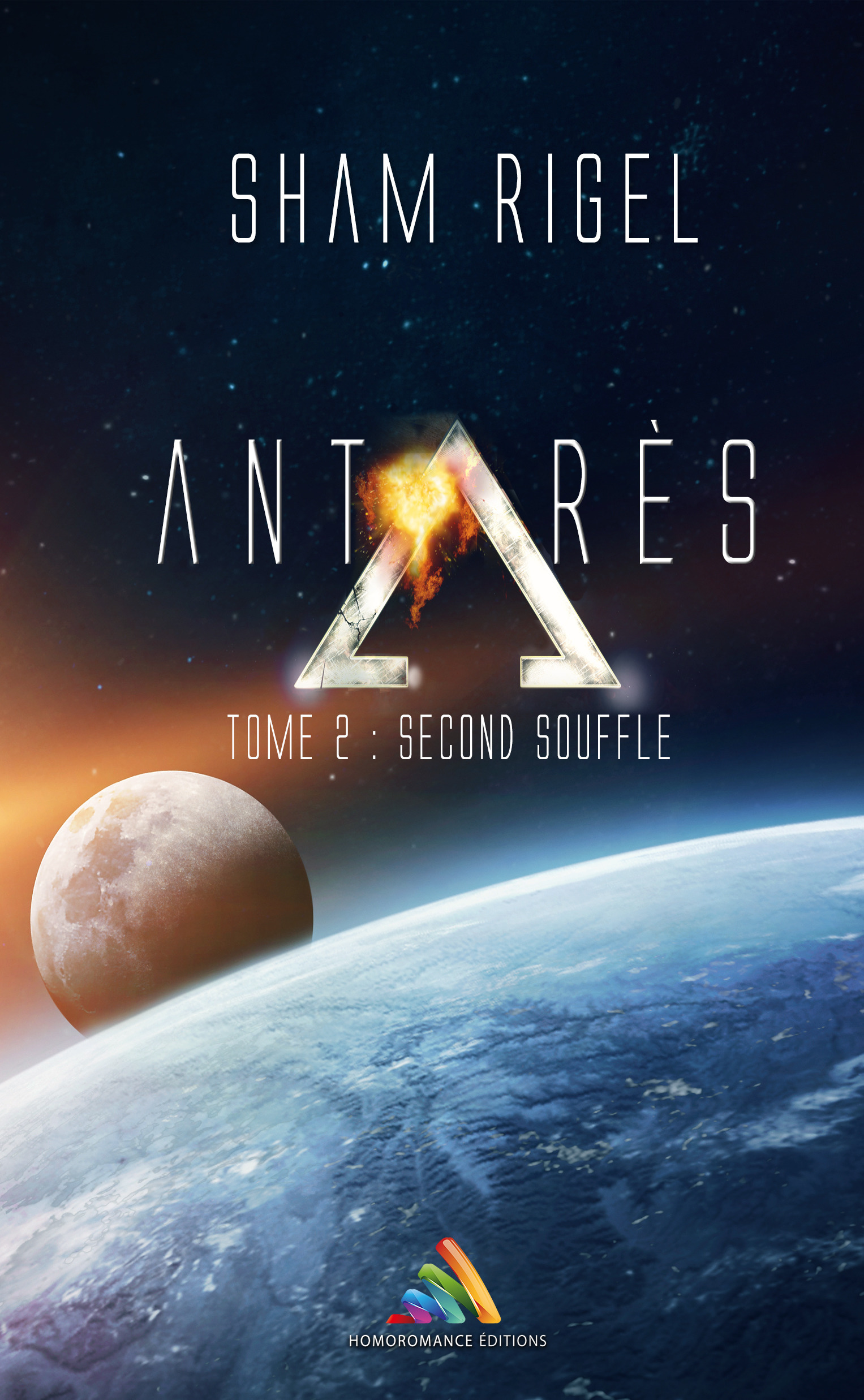 Couverture ebook de Antarès, tome 2 : Second souffle (Livre lesbien, roman lesbien), de Sham Rigel